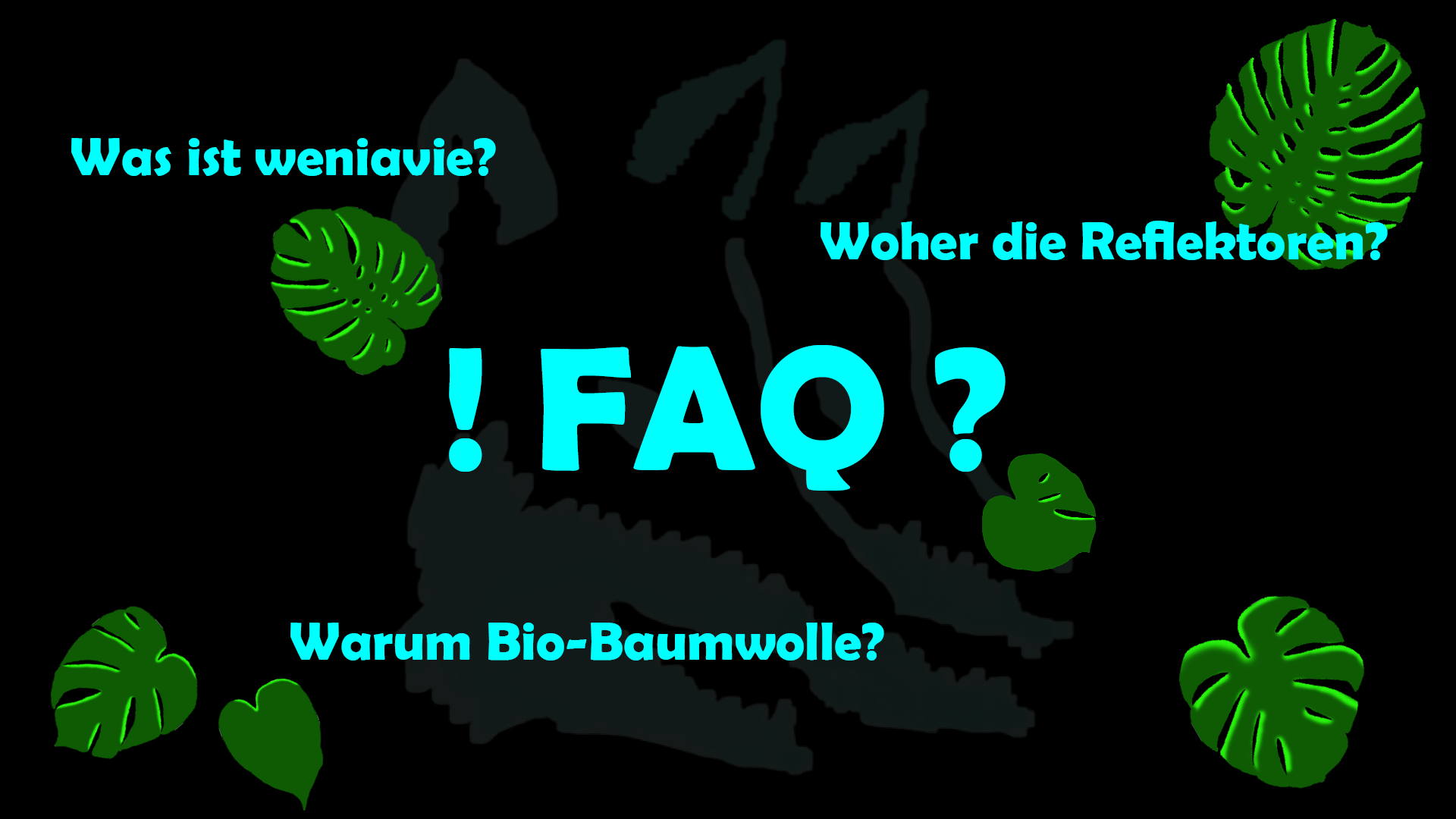 FAQ: Was bedeutet weniavie? Warum wir Bio-Baumwolle verwenden und warum unsere Kleidung reflektiert!